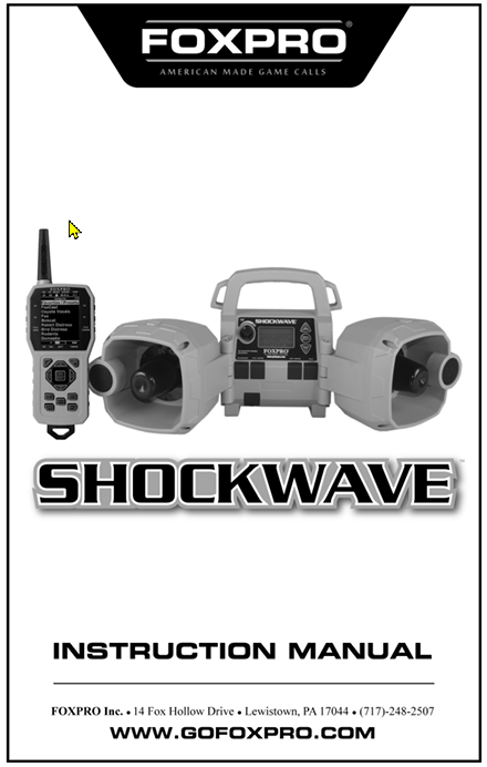 SHOCKWAVE Instruction Manual