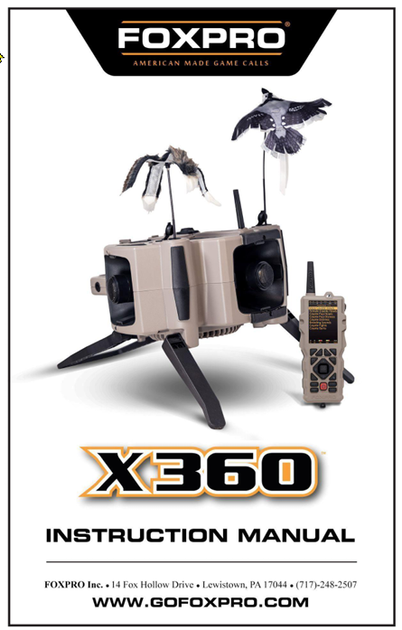 X360 Instruction Manual