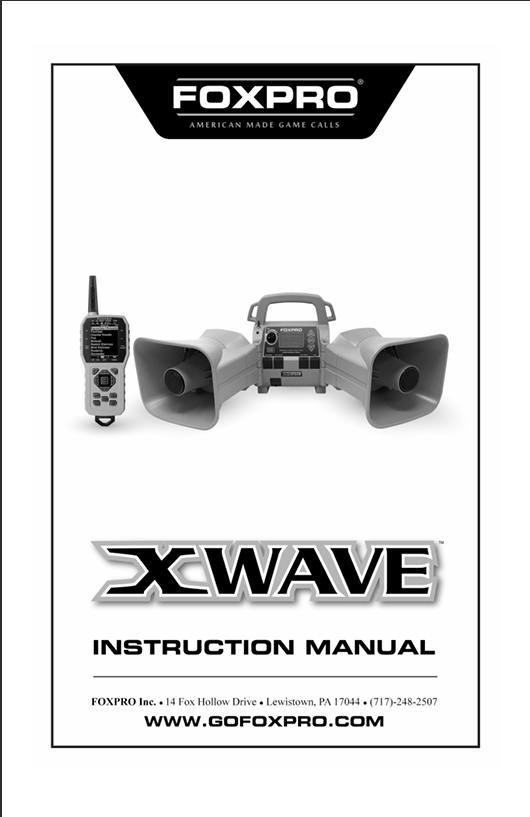 XWAVE Instruction Manual