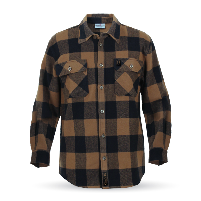 FOXPRO Inc. | Brown Buffalo Plaid Shirt