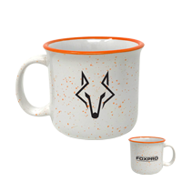 White/Orange Campfire Mug